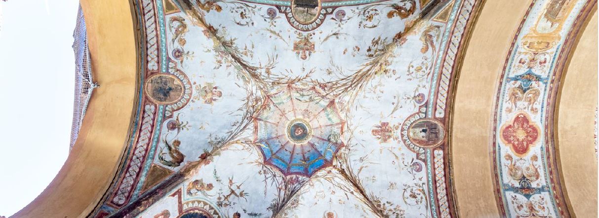 dettaglio di una volta del portico del Palazzo della Banca d'Italia