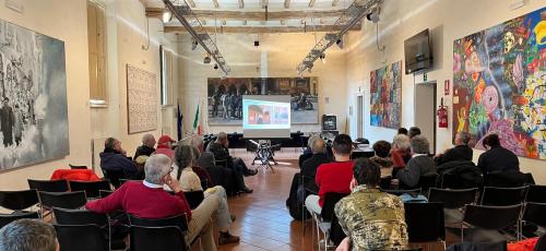 lezione in aula presso il Baraccano