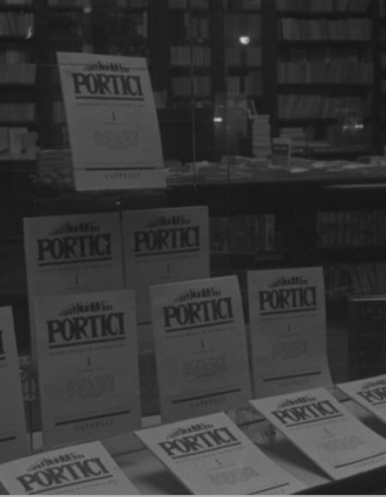 Vetrina della Libreria Cappelli, 1947.