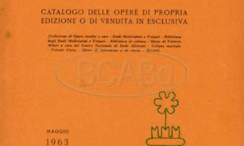 Copertina del catalogo della Libreria antiquaria Palmaverde , 1963