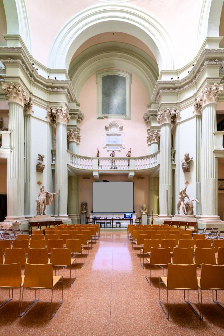 interno dell'aula magna dell'accademia di belle arti