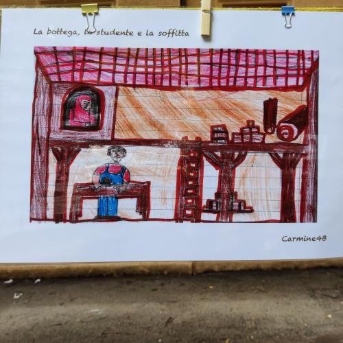 un disegno di alunno della classe quarta