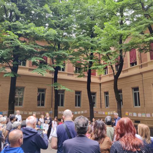 alunni e genitori alla giornata finale del progetto