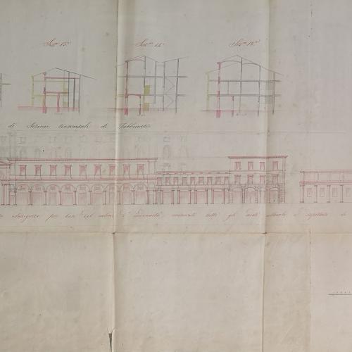 disegno della prima versione di via Saragozza