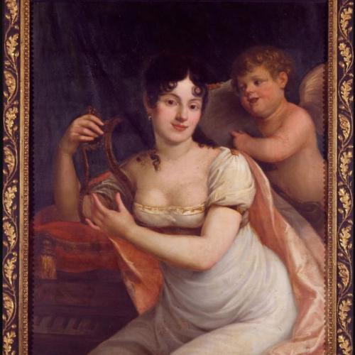 ritratto di maria brizzi giorgi del pittore Gargalli