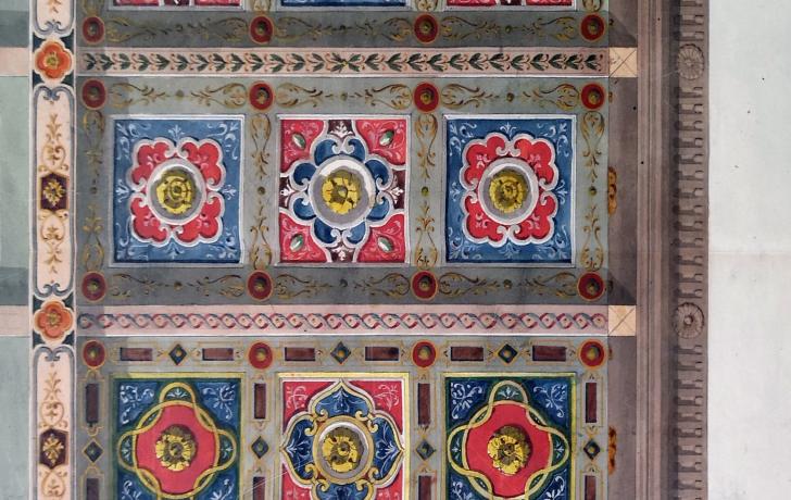 disegno per il soffitto dell'ex ospedale della Morte 