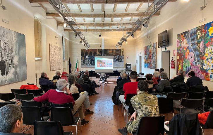 lezione in aula presso il Baraccano